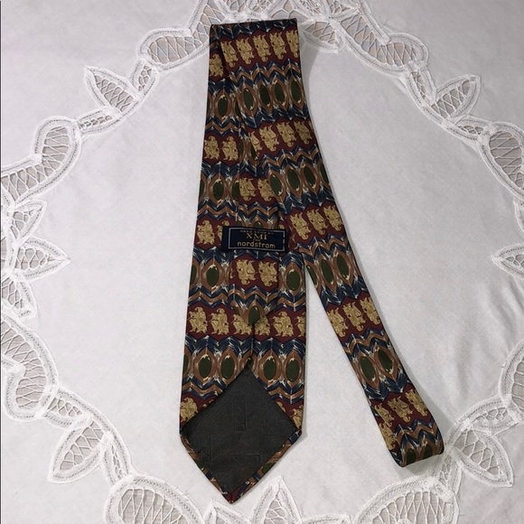 XMI Nordstrom Hand Sewn Italian Silk Tie 57” x 3.75” - Picture 5 of 8